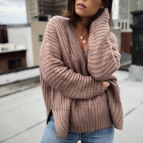 Last 1✨Ziggy Rust Oversized Slouchy Knit Sweater - Picture 8 of 8